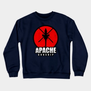 AH-64 Apache Patch (distressed) Crewneck Sweatshirt